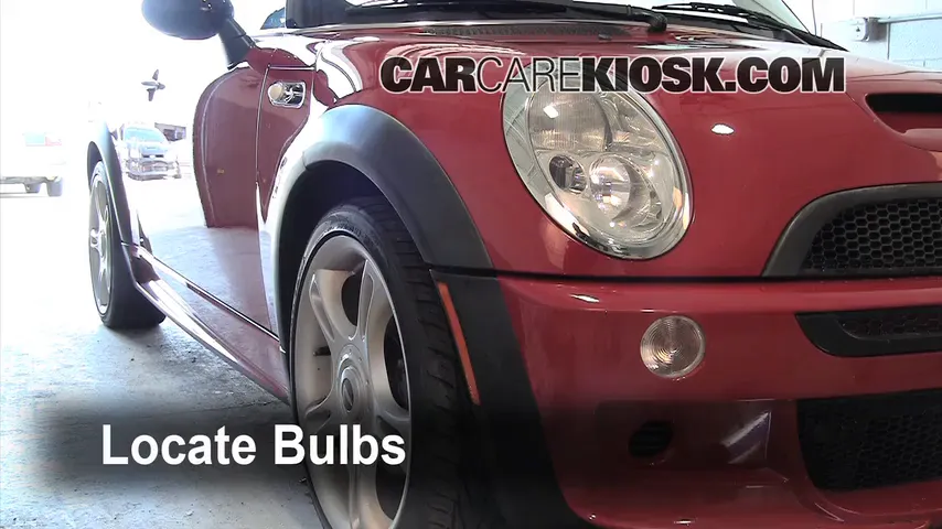 2004 Mini Cooper S 1.6L 4 Cyl. Supercharged Lights Parking Light (replace bulb)